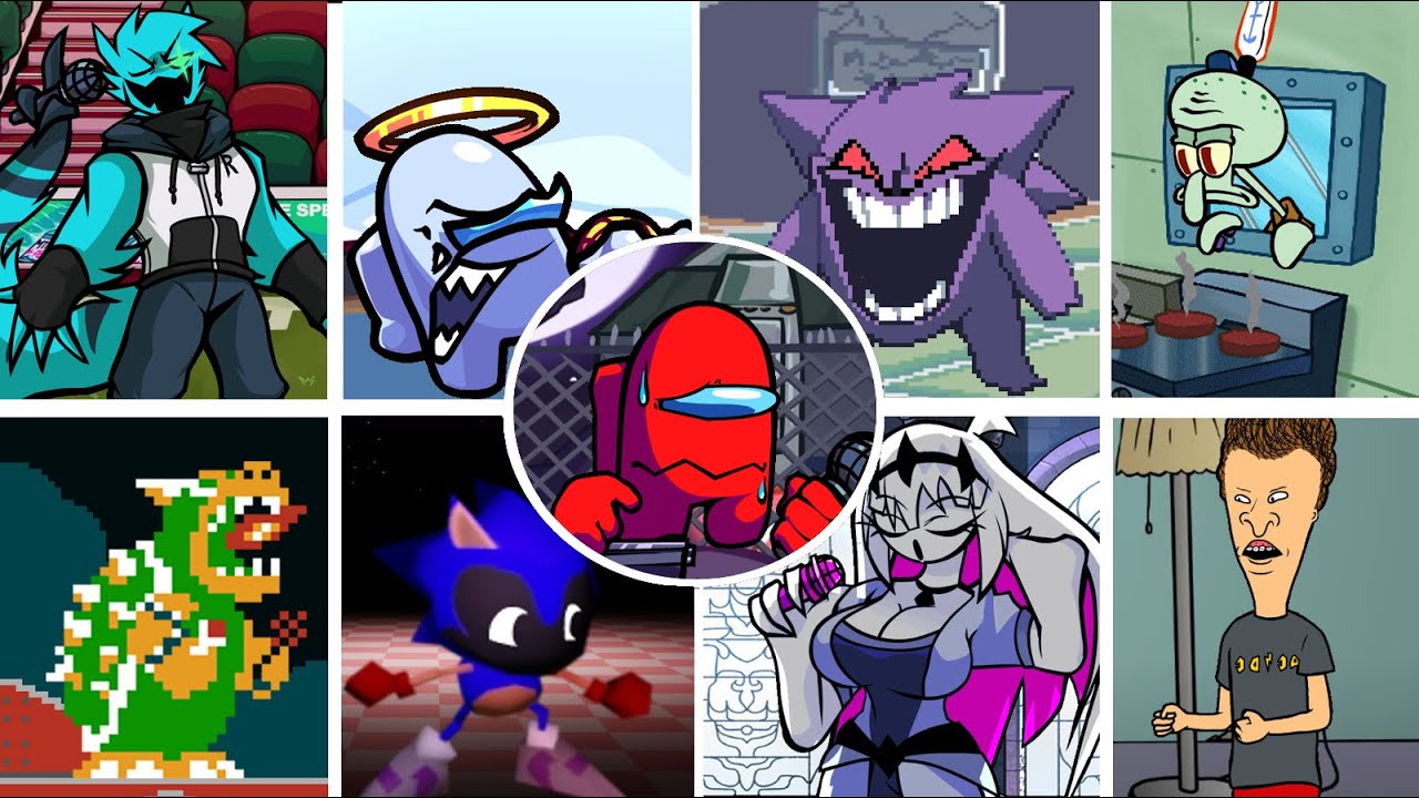 FNF - Meltdown but Different Characters Sing It 🎶 (Everyone Sings Meltdown)