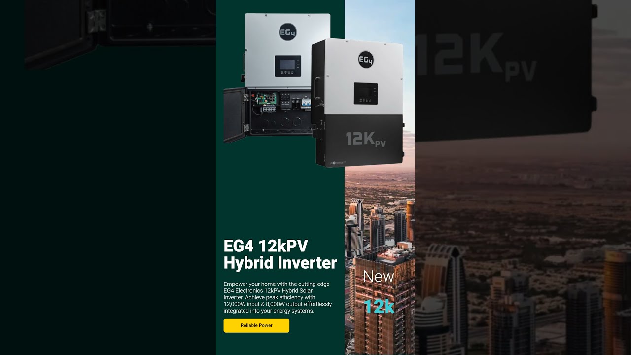 EG4 Electronics 12kPV 48V 12000W Input 8000W Output 120/240V