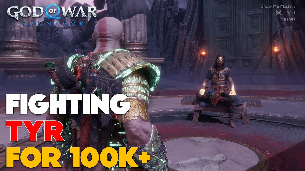 *World Record* Tyr Battle for 100K+ Score [Valhalla  Dev Challenge] - God of War Ragnarok Valhalla