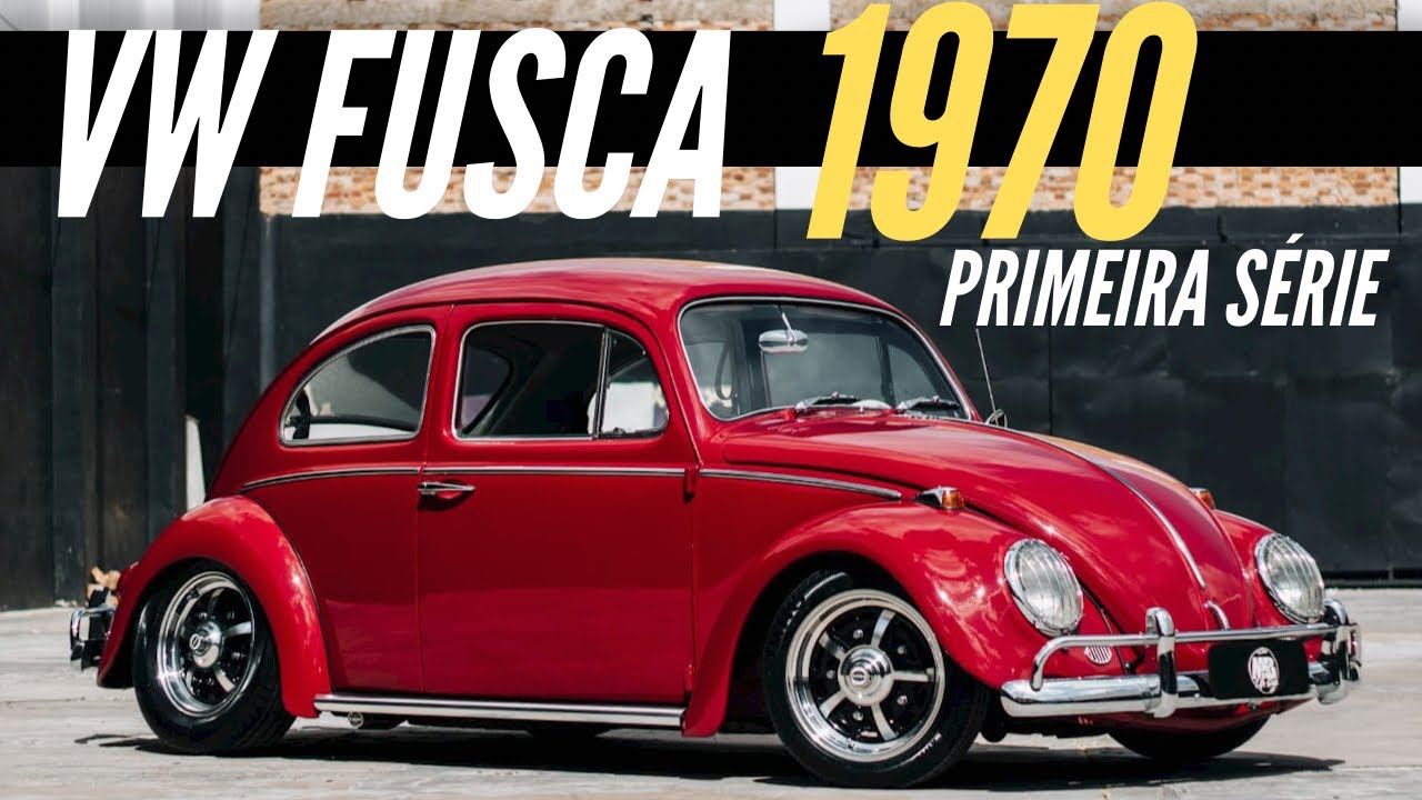 VW FUSCA 1970 PRIMEIRA SERIE - VERMELHO CEREJA NO PADRÃO