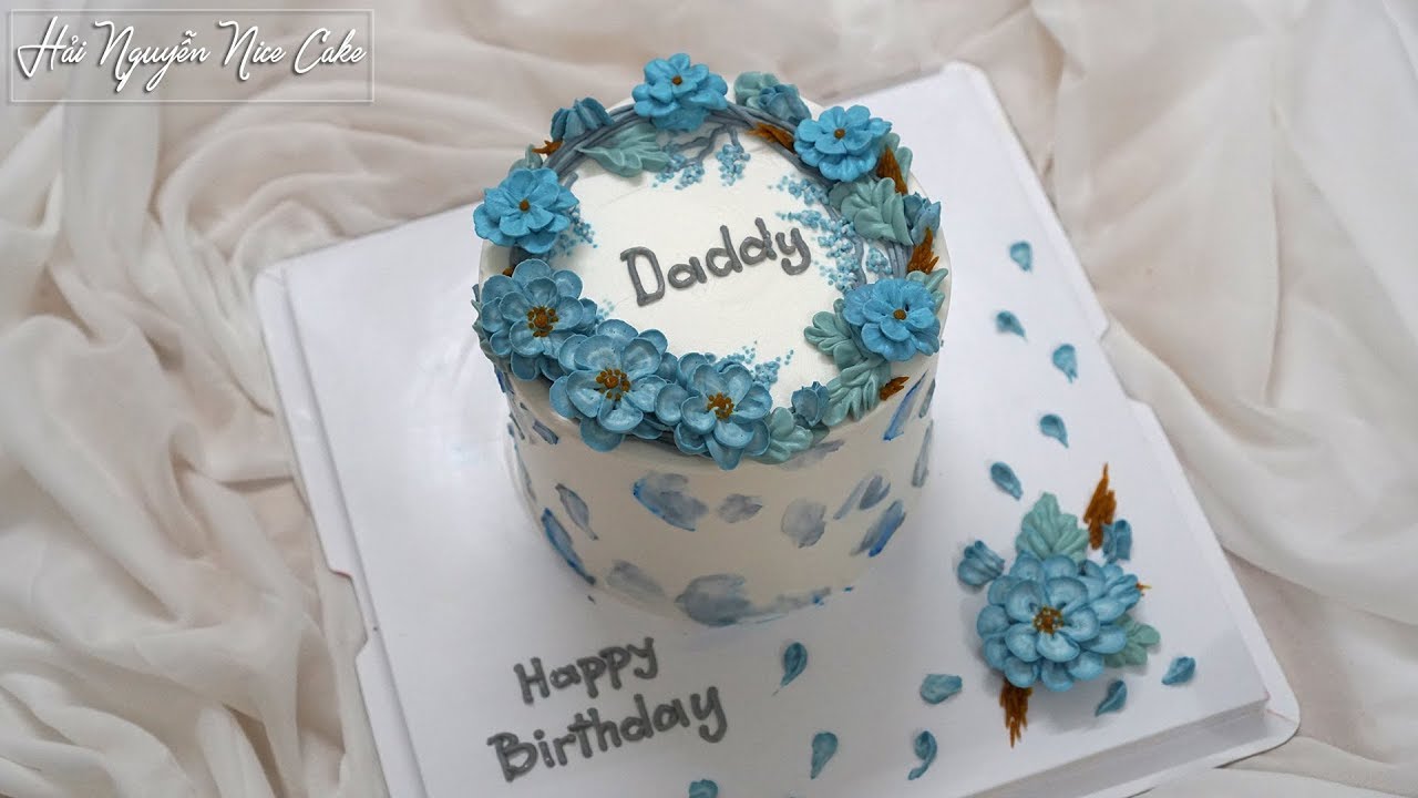 Trang Trí Bánh Sinh Nhật Ý Nghĩa Tặng PaPa - Decorate Cake For Daddy