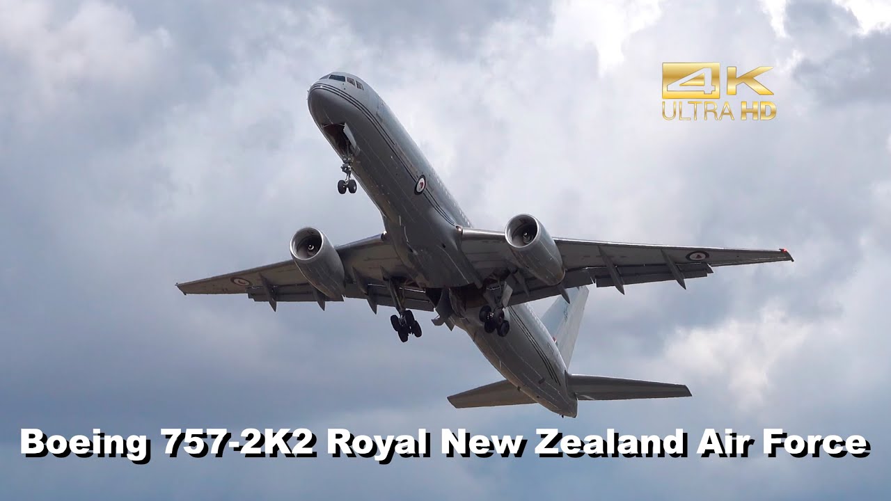 Boeing 757-2K2 Royal New Zealand Air Force NZ7572 departure at RAF Fairford RIAT 2025 AirShow