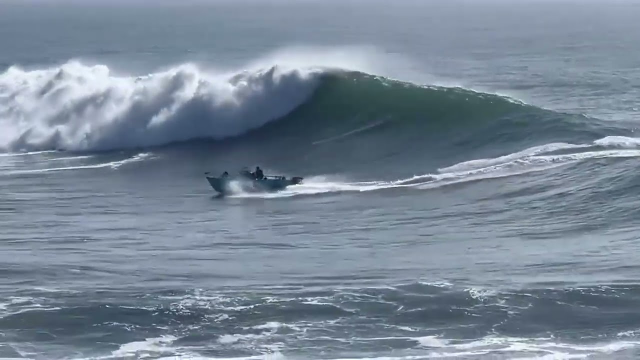 Rogue Boat Barrels Through Santa Cruz Surf Break | The Lane
