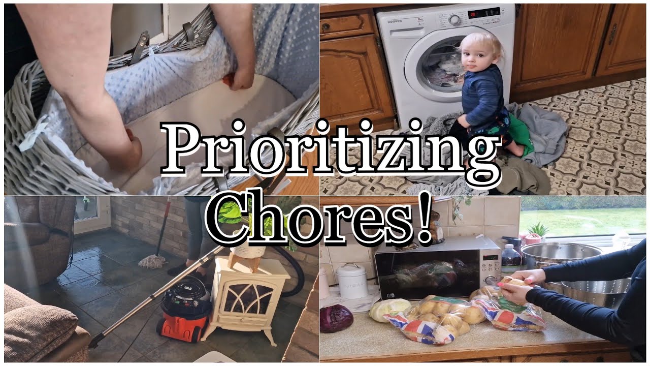 *PRIORITIZING* CHORES WITH YOUNG CHILDREN 👶🧽🧼 #motivation #cleaningmotivation #cleaning