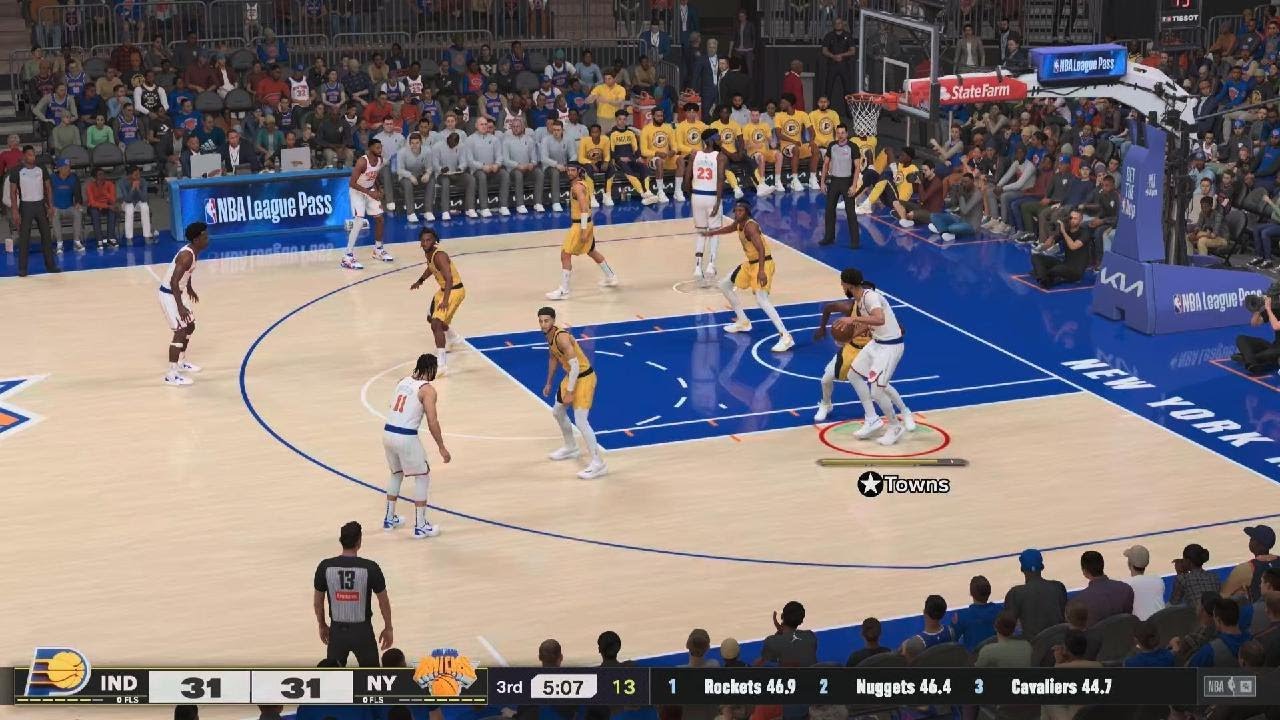 Knicks vs Pacers.  FANTASTIC FINISH!