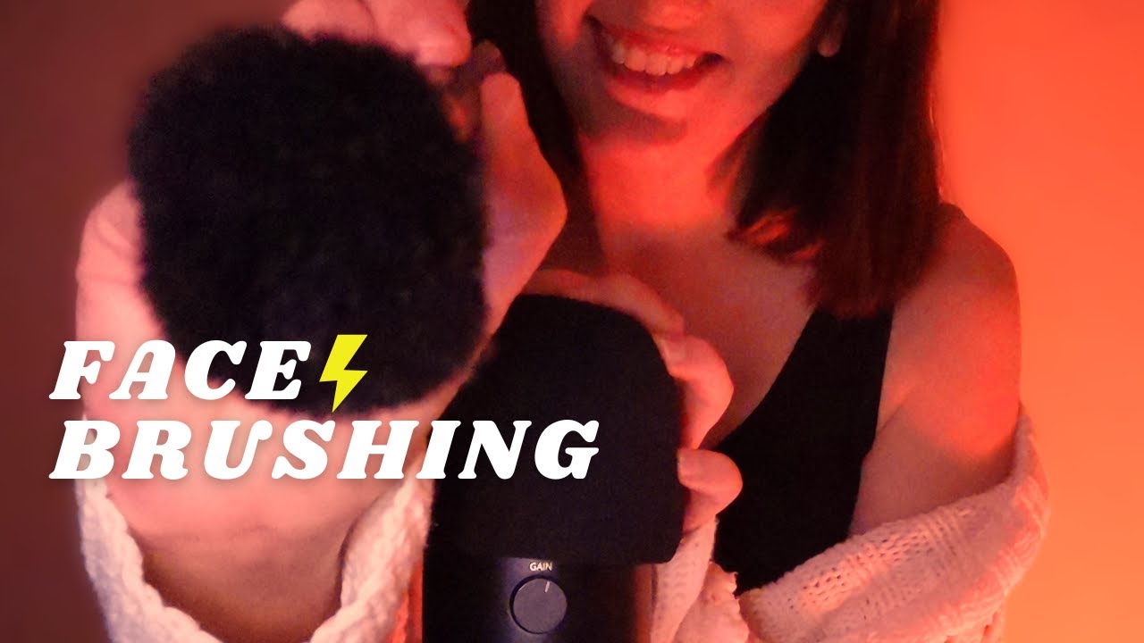 ASMR - 3 HOURS EXTREMELY FAST and AGGRESSIVE FACE BRUSHING | up close brushing Tingly SOFT SPOKEN 🤤