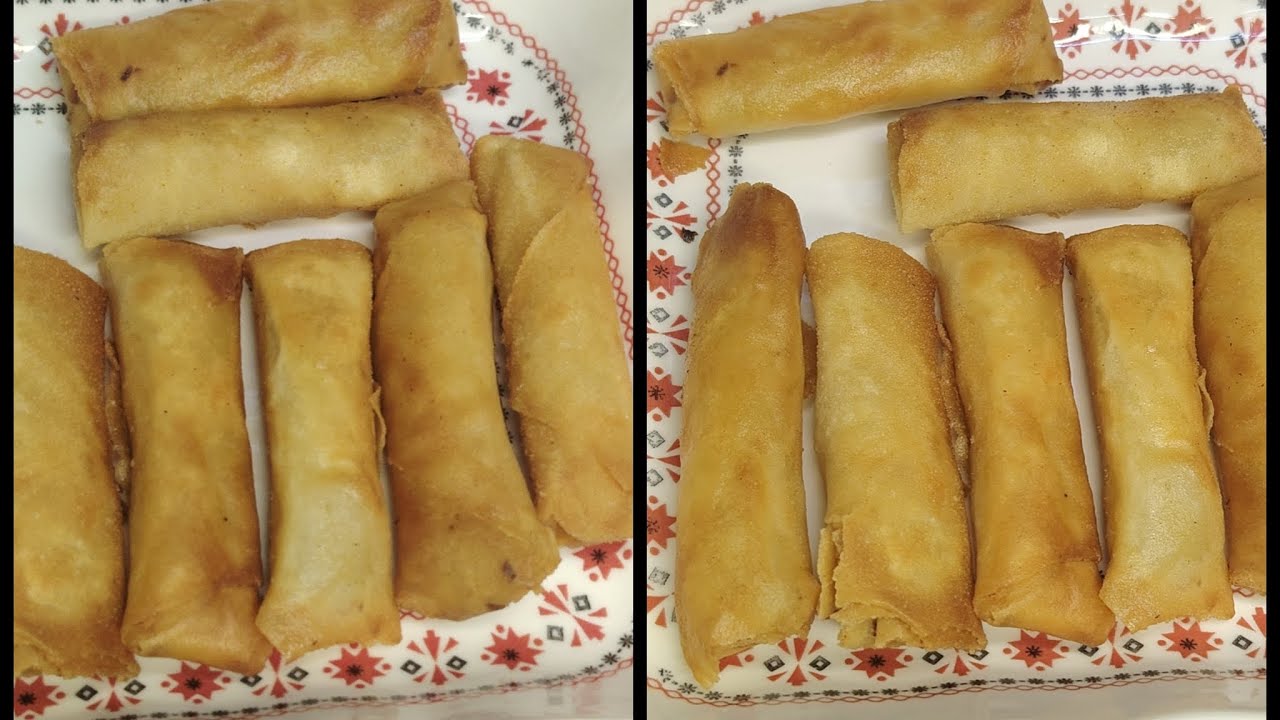 Crispy chicken spring rolls 