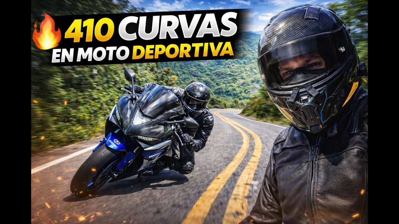 🔥 410 curvas en moto deportiva