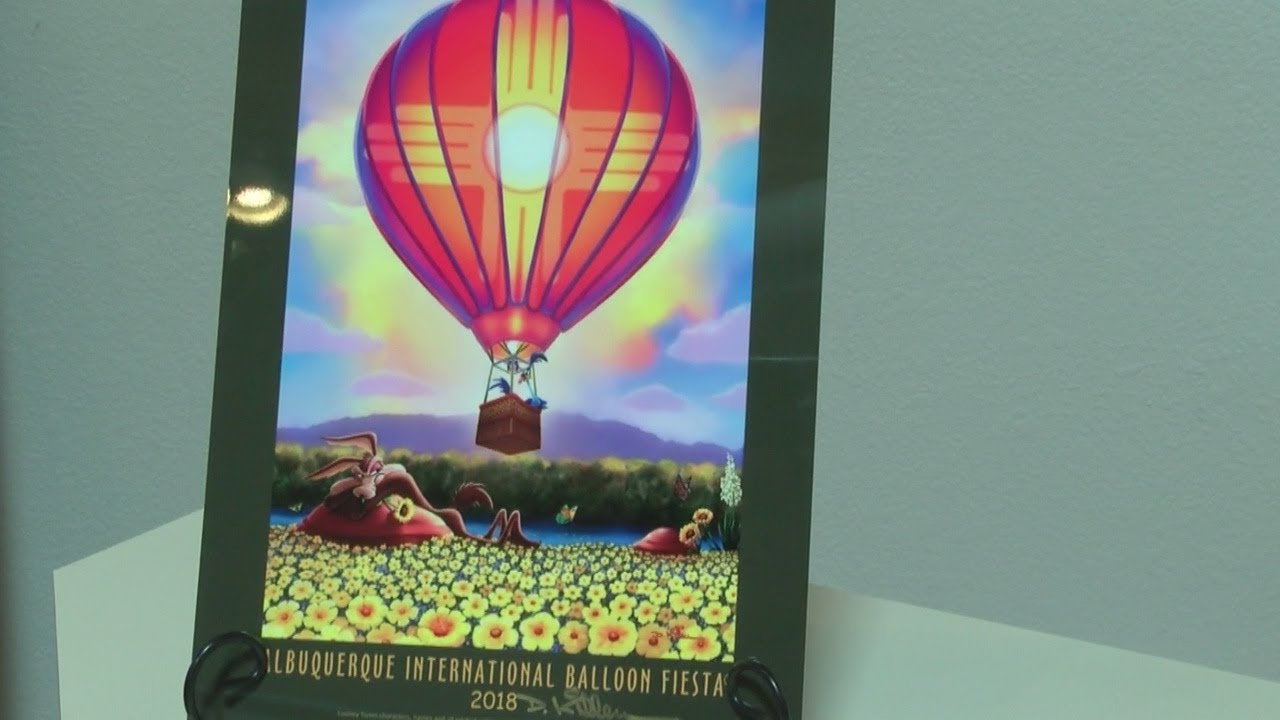 Famous cartoon characters make comeback in 2018 Balloon Fiesta poster