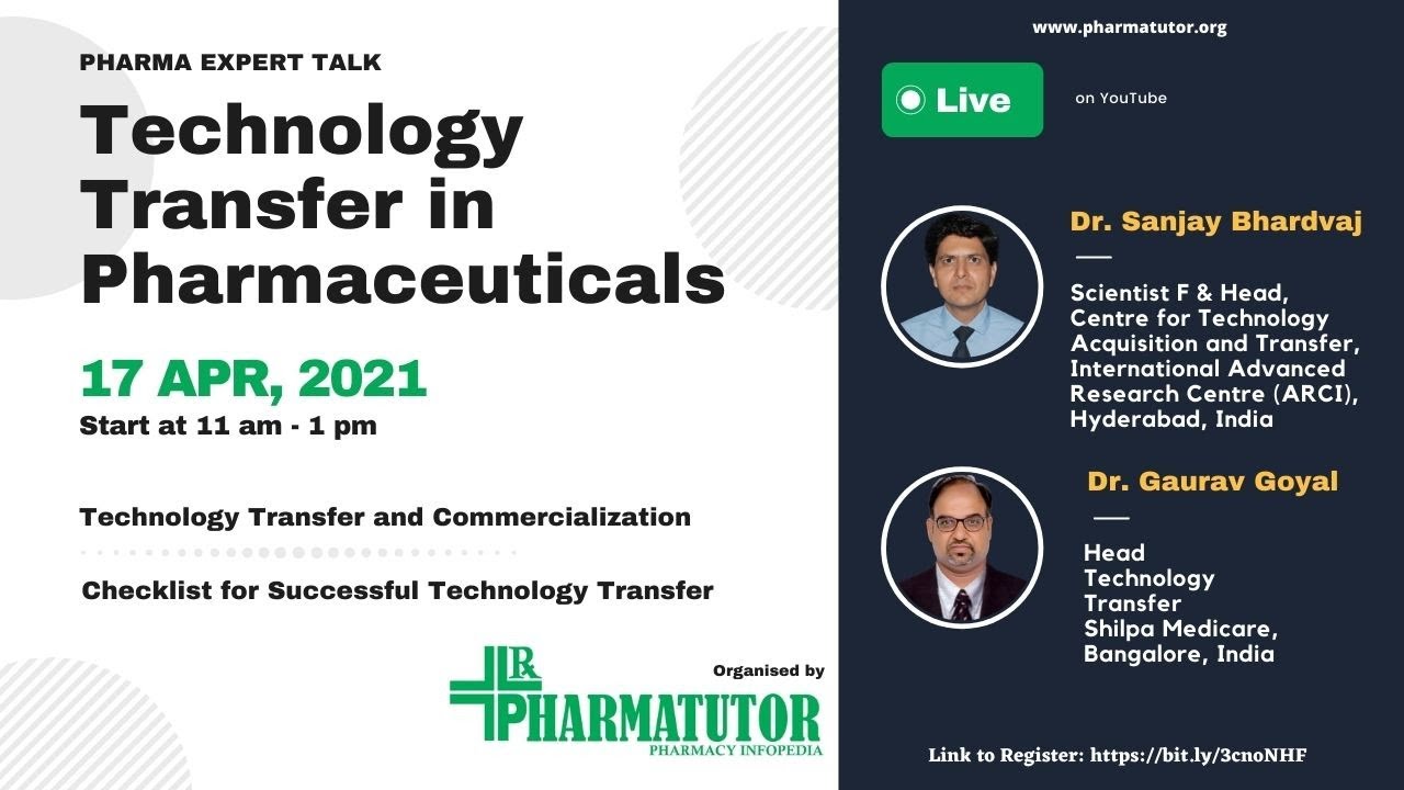 Technology Transfer in Pharmaceuticals