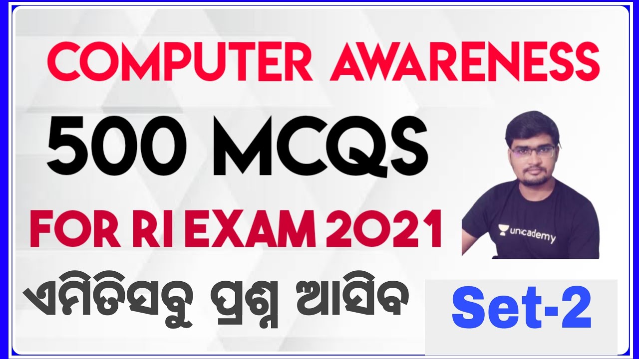 500 Computer MCQs Set-2, for RI Exam 2021 || OSSSC RI || By Banking with Rajat