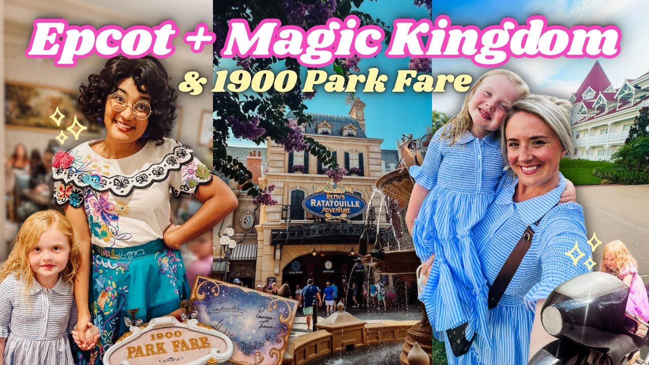 DAY 3 | DISNEY WORLD VLOG! EPCOT Morning, Magic Kingdom Evening & Dinner at 1900 Park Fare ✨