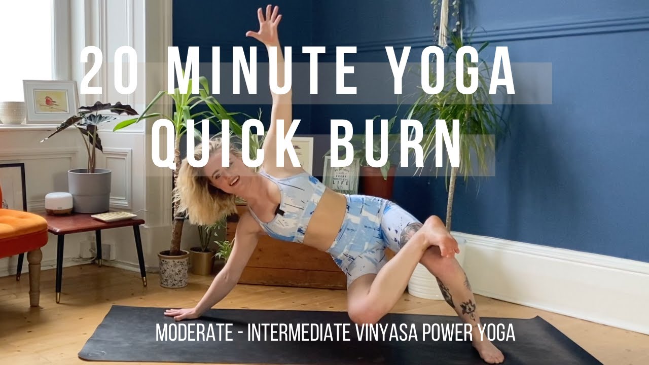 20 minute Yoga Quick Burn | Moderate - Intermediate Level | Jess Mackenzie Yoga