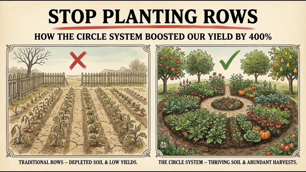 Stop Planting Rows: How the “Circle System” Boosted Our Yield by 400%