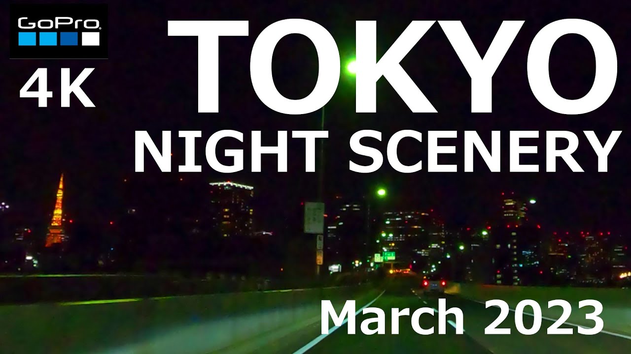 4K DRIVE | Tokyo Expressway Night View Drive - Rainbow Bridge, Hakozaki, Sky Tree tower