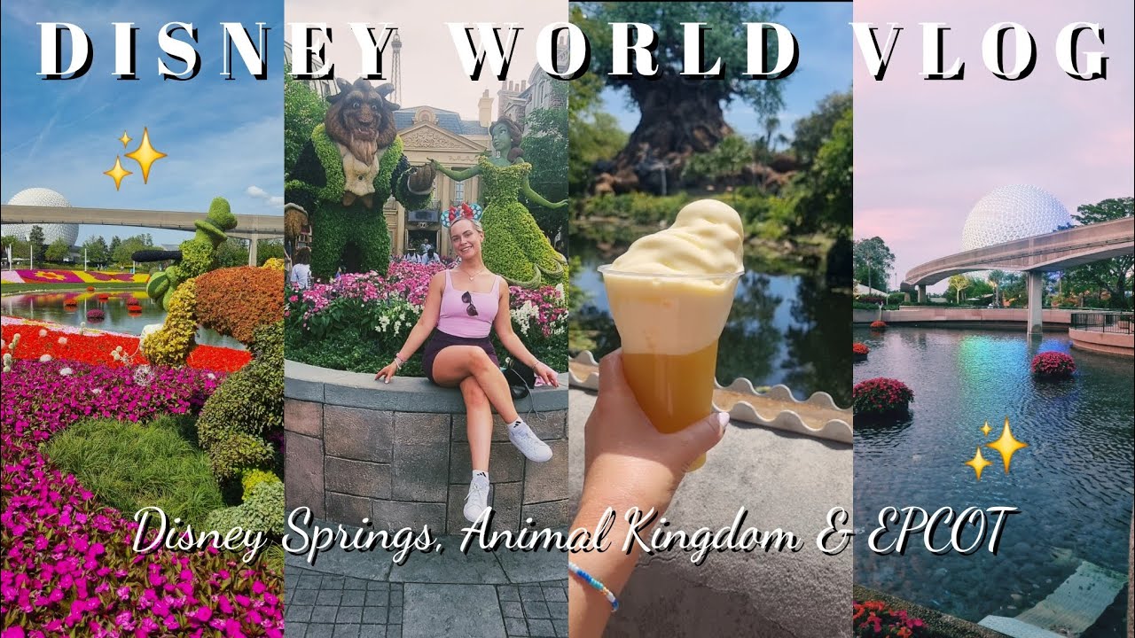 DISNEY WORLD VLOG ✨️🩷 | Animal Kingdom, EPCOT & Disney Springs