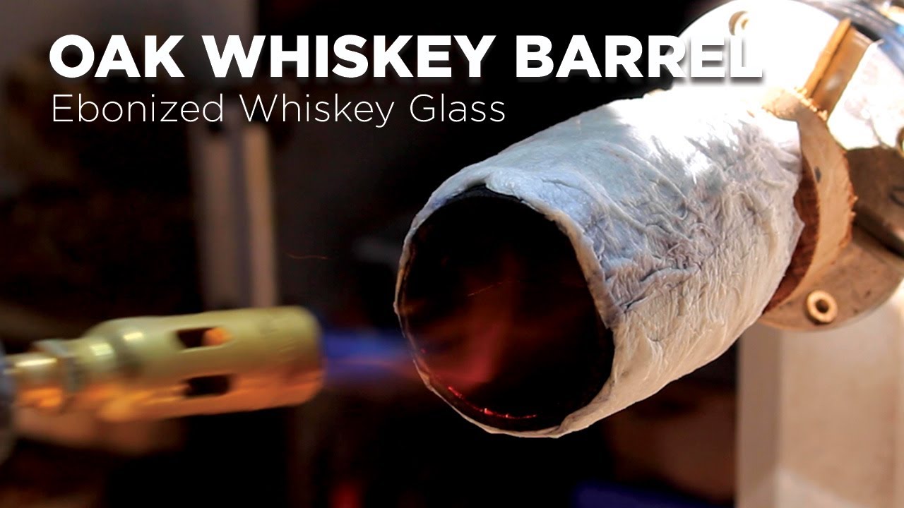 OAK WHISKEY BARREL (Charred and Ebonized Whiskey Glass)