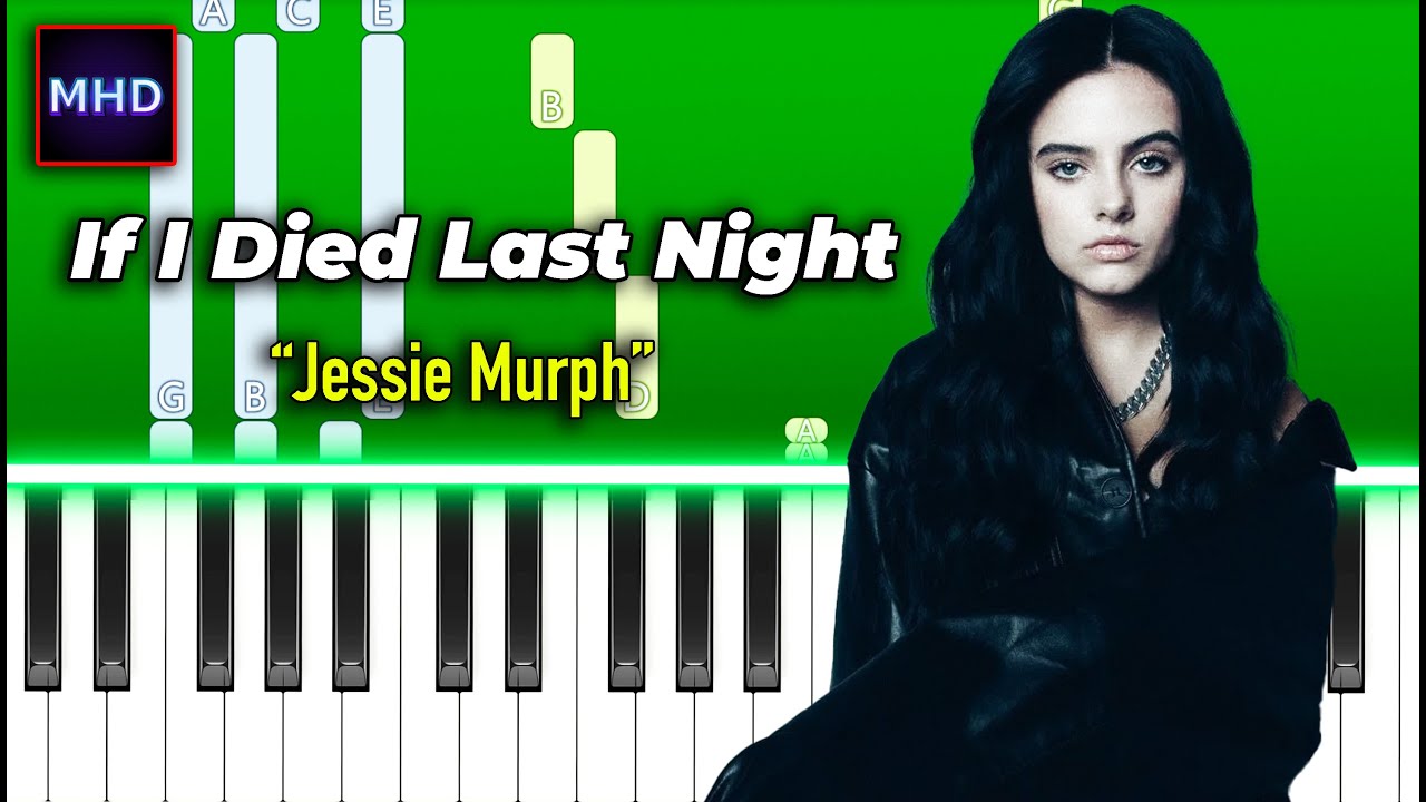 Jessie Murph - If I Died Last Night - Piano Tutorial
