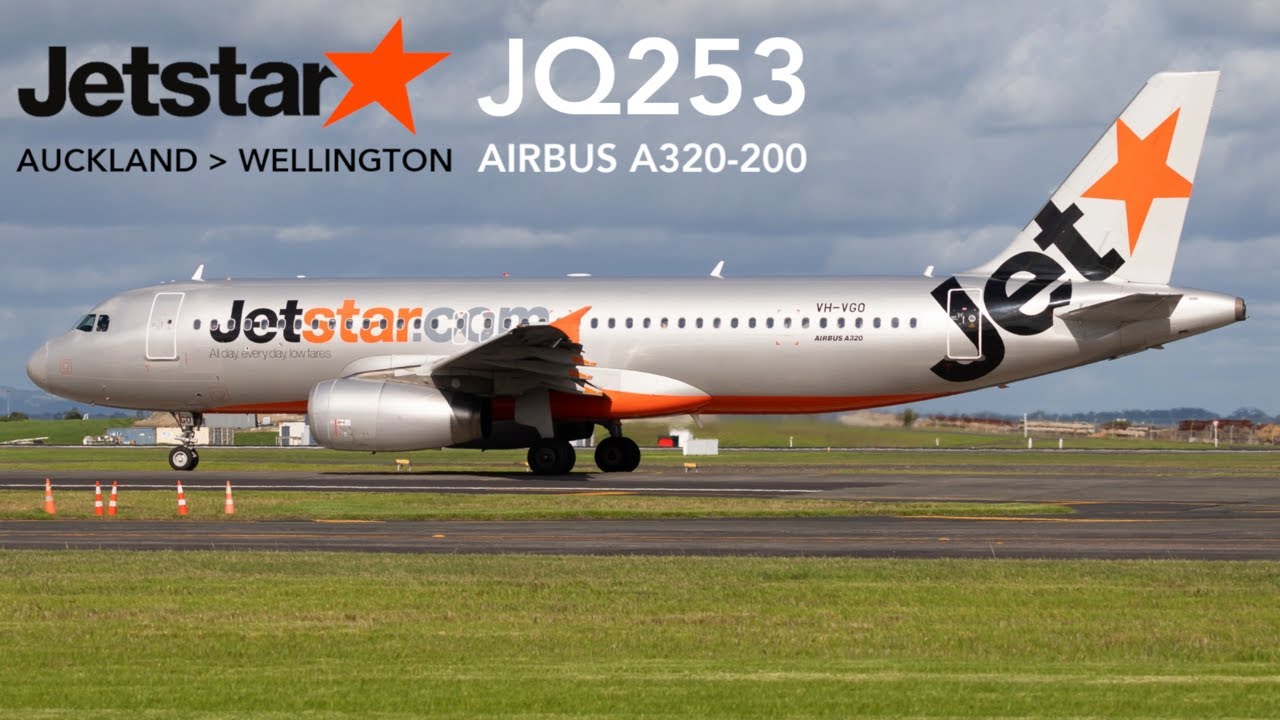 Jetstar Airways JQ253 : Flying from Auckland to Wellington