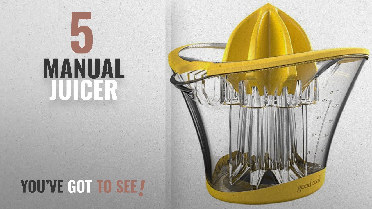 Top 10 Manual Juicers [2018]: Good Cook 20518 1.5-Cup Manual Citrus Juicer System
