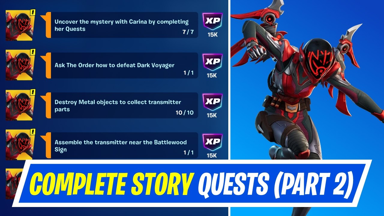 Fortnite Complete Story Quests (Part 1) - How to EASILY Complete Stranger Story Quests
