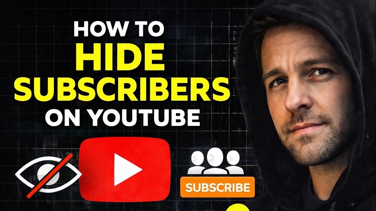 how to hide subscribers on youtube