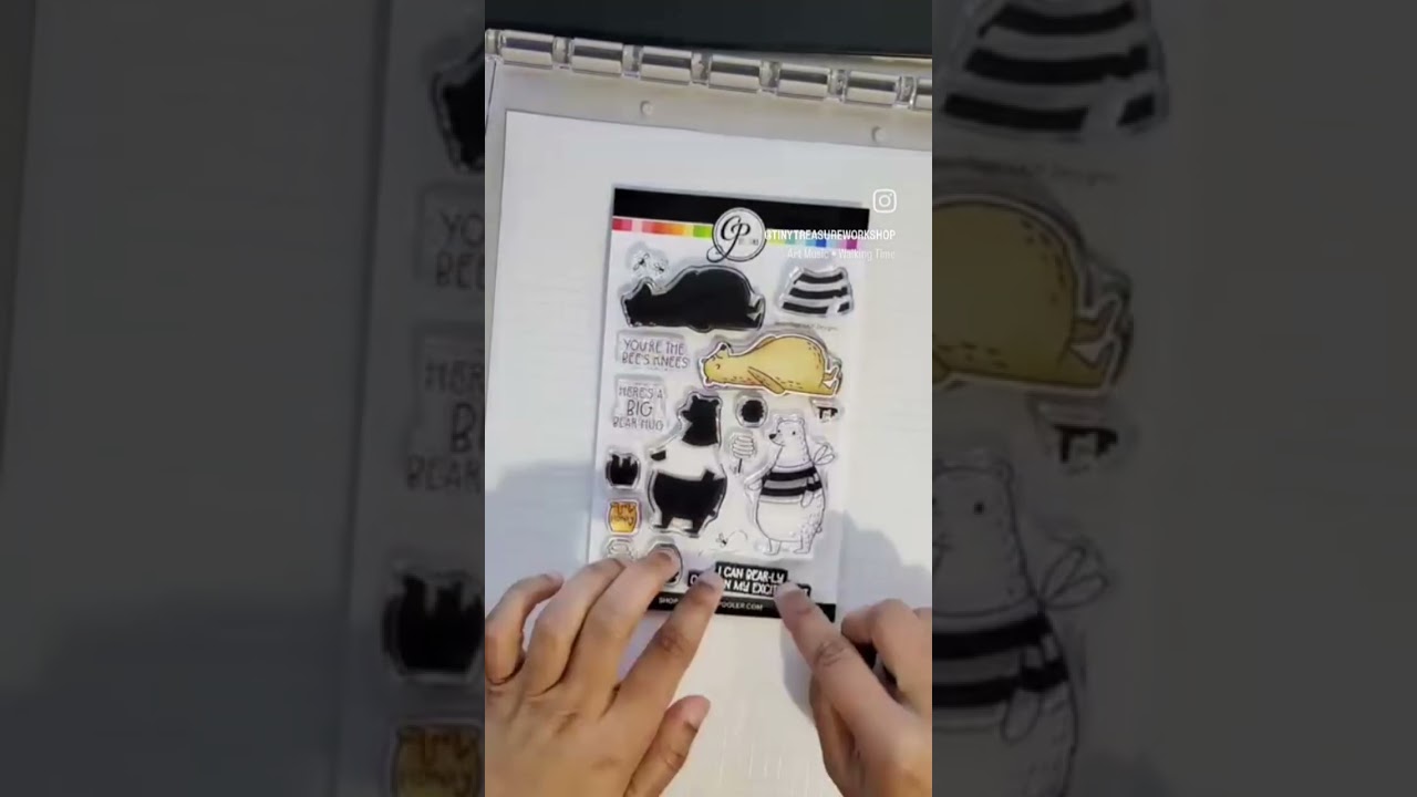 Hey there Honey! Featuring new @catherinepooler inks Amber and Honeycomb!