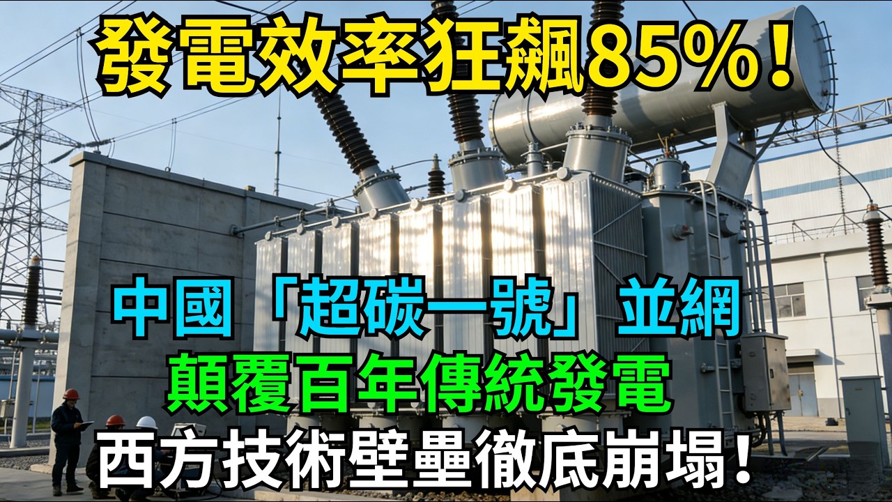 發電效率狂飆85%！中國 「超碳一號」 並網，顛覆百年傳統發電，西方技術壁壘徹底崩塌！#科普#超級工程#中國基建#建造#中國製造#工程#能源