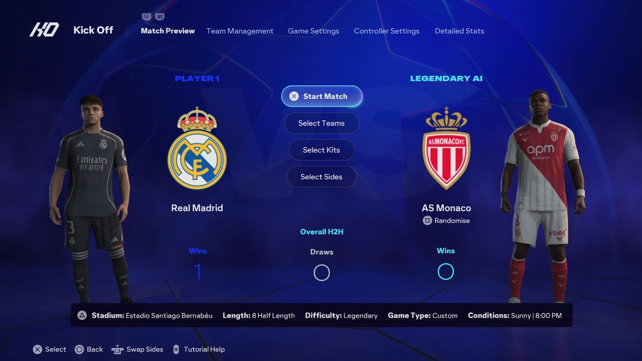 Real Madrid 🆚 FC Monaco Champions League
