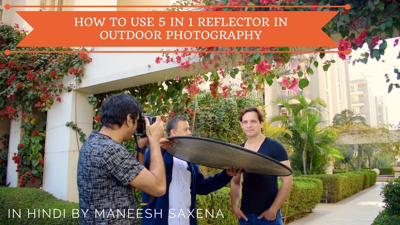 How to use 5 in 1 reflector in outdoor photography