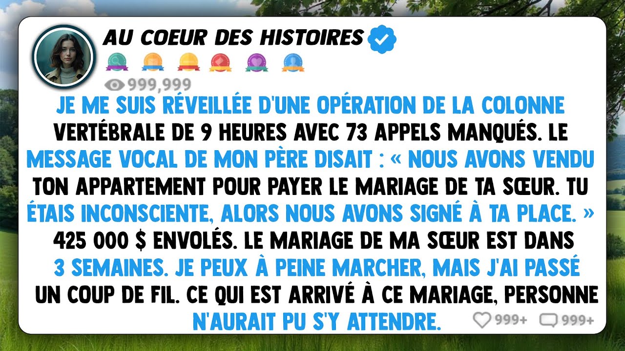 Je me suis réveillée d'une opération de la colonne vertébrale de 9 heures avec 73 appels manqués.