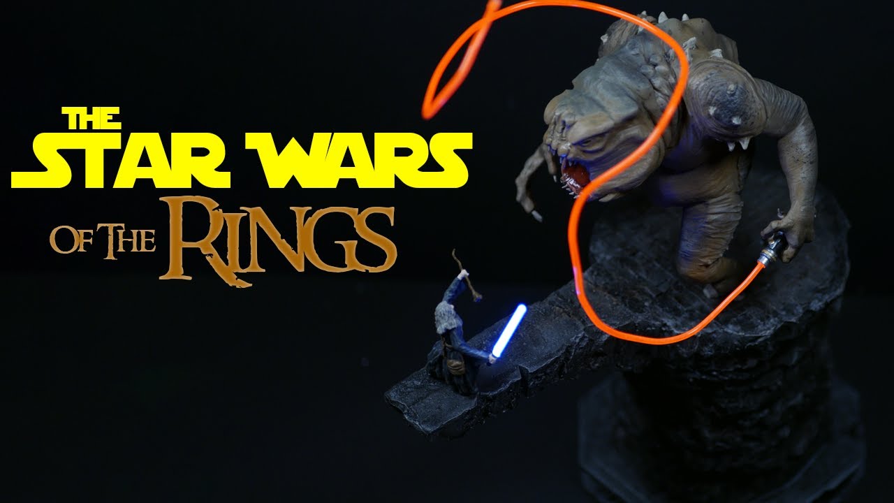 STAR WARS + Lord of the Rings MASHUP \\ Gandalf vs the Balrog/Rancor