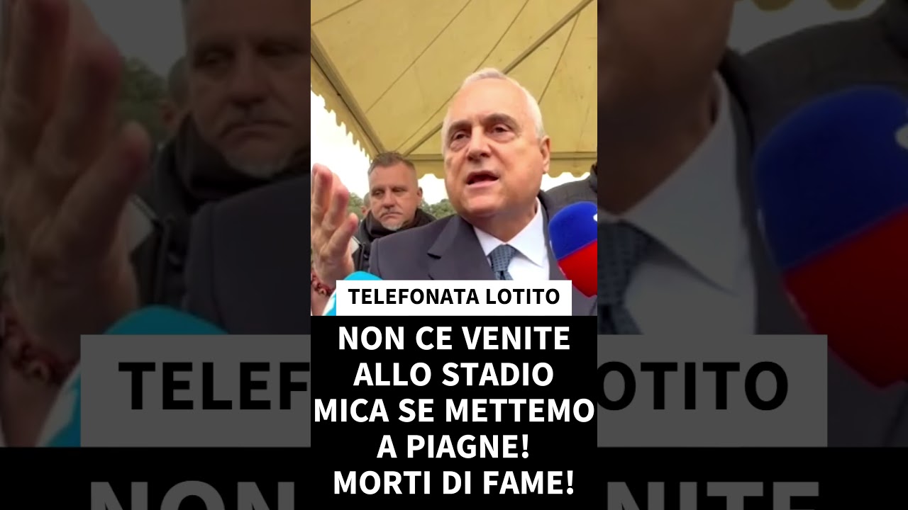 LOTITO INFURIATO PER TELEFONATA PUBBLICATA SUI SOCIAL! GIOCATORI  CONTRO SARRI!?#lazio #lotito #news