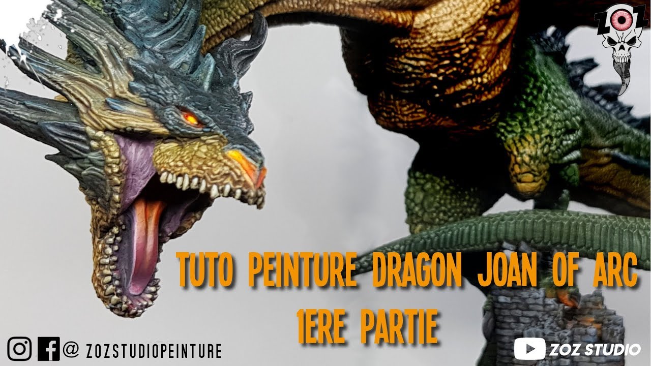 FR/ENG : Tutoriel peinture sur figurine : Dragon Joan of Arc