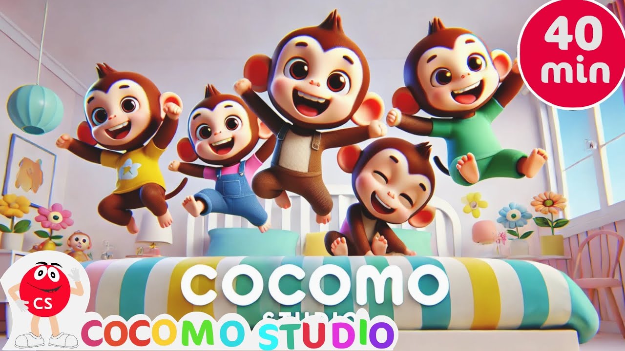 Five Little Monkeys Song | Fun Educational Kids Music