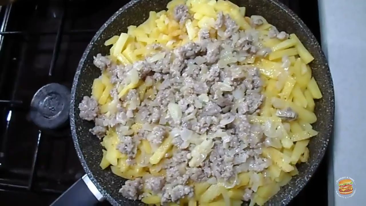 Картошка с фаршем из детства