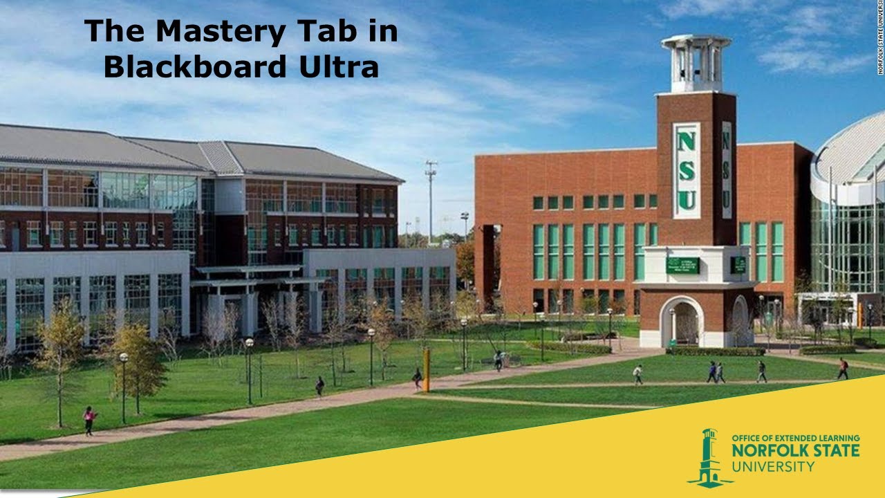 Mastery Tab in Blackboard Ultra