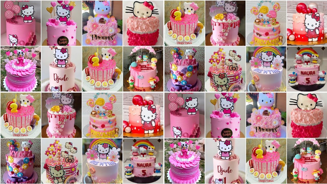 Hello Kitty Cake Design 2023/Hello Kitty Cake/Girls Birthday Cake/Pink Colour Cake Design#hellokitty