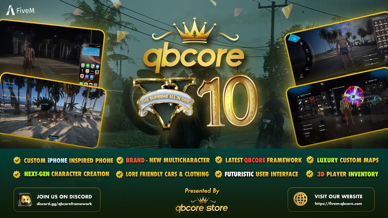 Best QBCore Server for Sale 2026 | FiveM Server Supreme V10 | 400+ FiveM Scripts, Mods & MLOs Packed