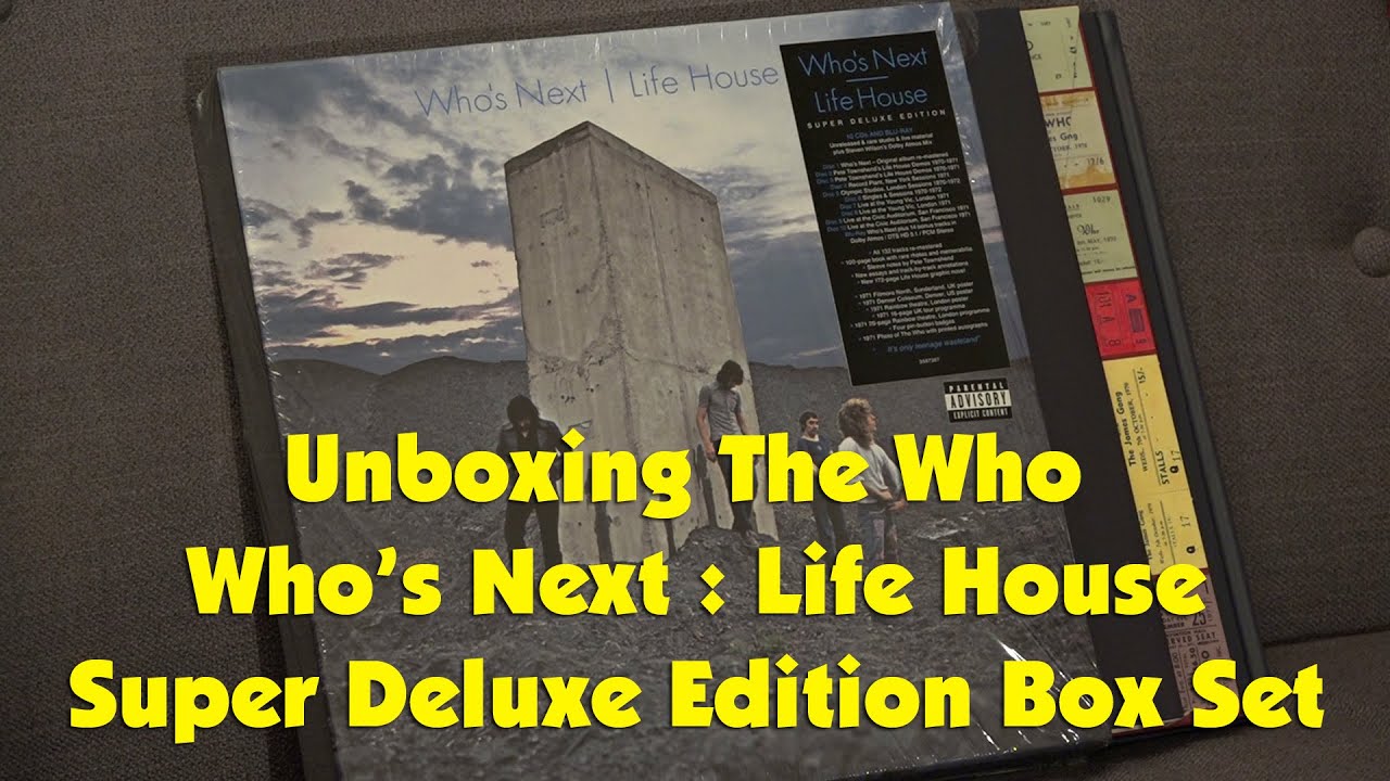 Распаковка The Who Who’s Next: Life House Super Deluxe Edition Box Set