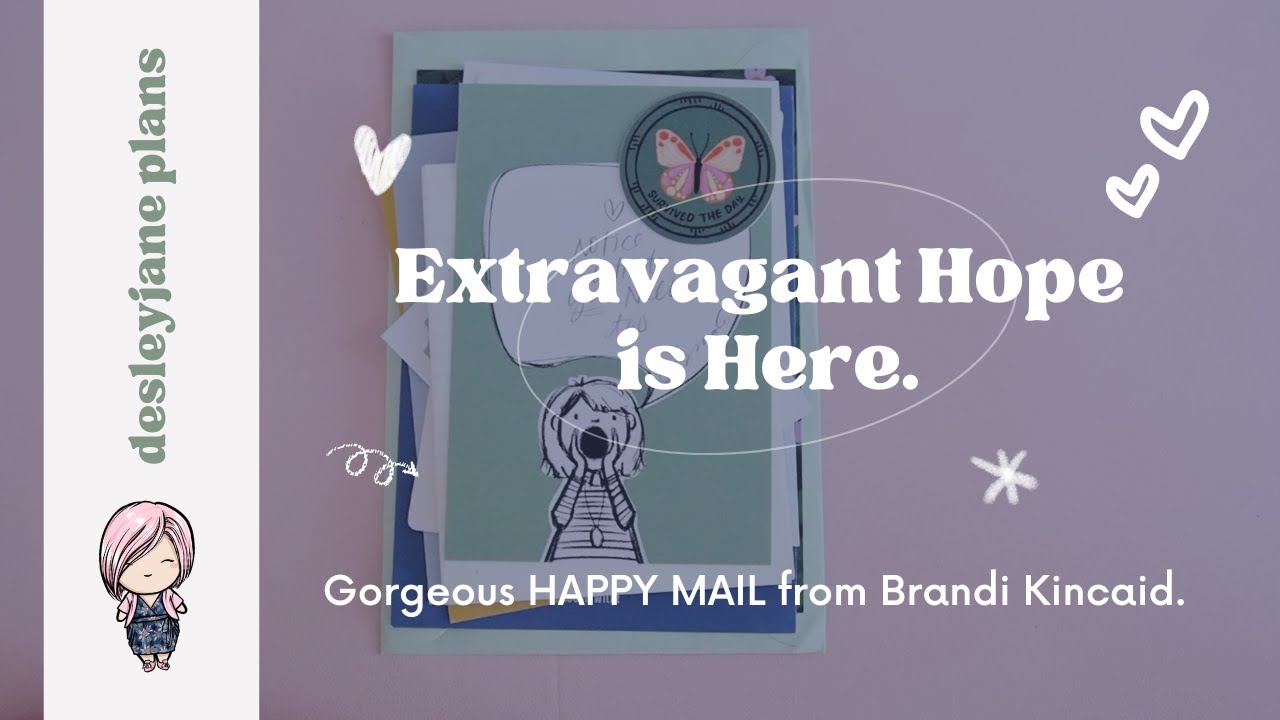 Unboxing my Extravagant Hope from Brandi Kincaid (May 2023) and using them in my Travelers Notebooks