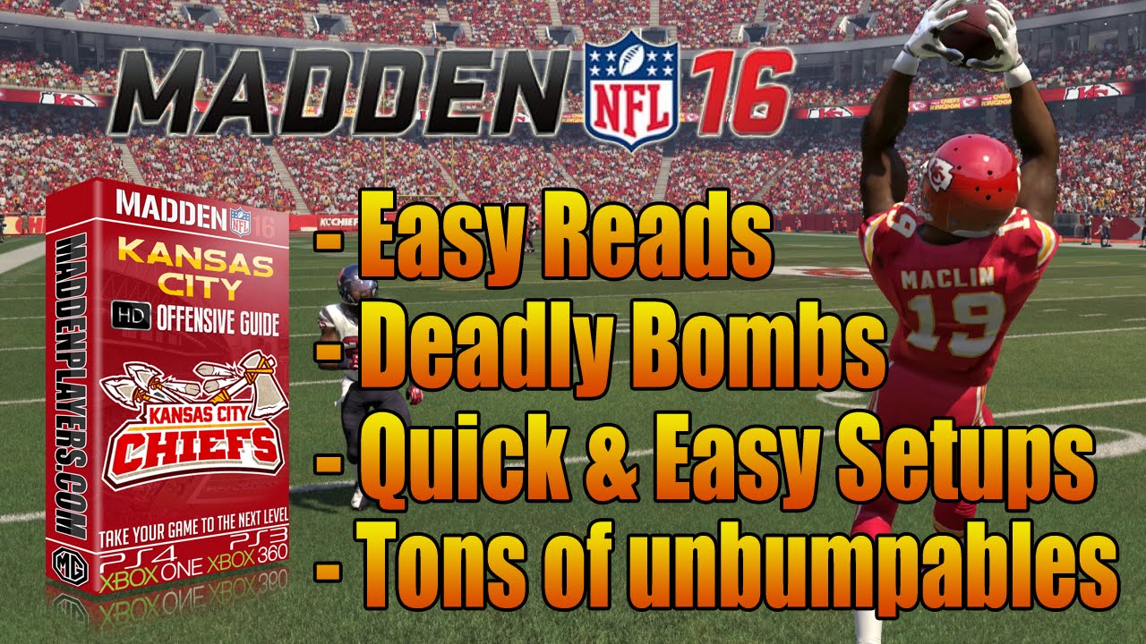 Best Madden 16 Greatest Unstoppable pass Play Money Play How To : Gunch Bunch KC Divide