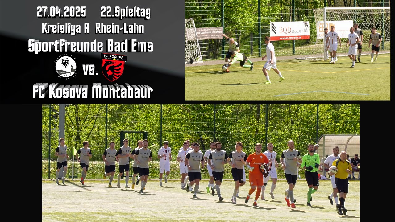 Kreisliga: Sportfreunde Bad Ems vs. FC Kosova Montabaur
