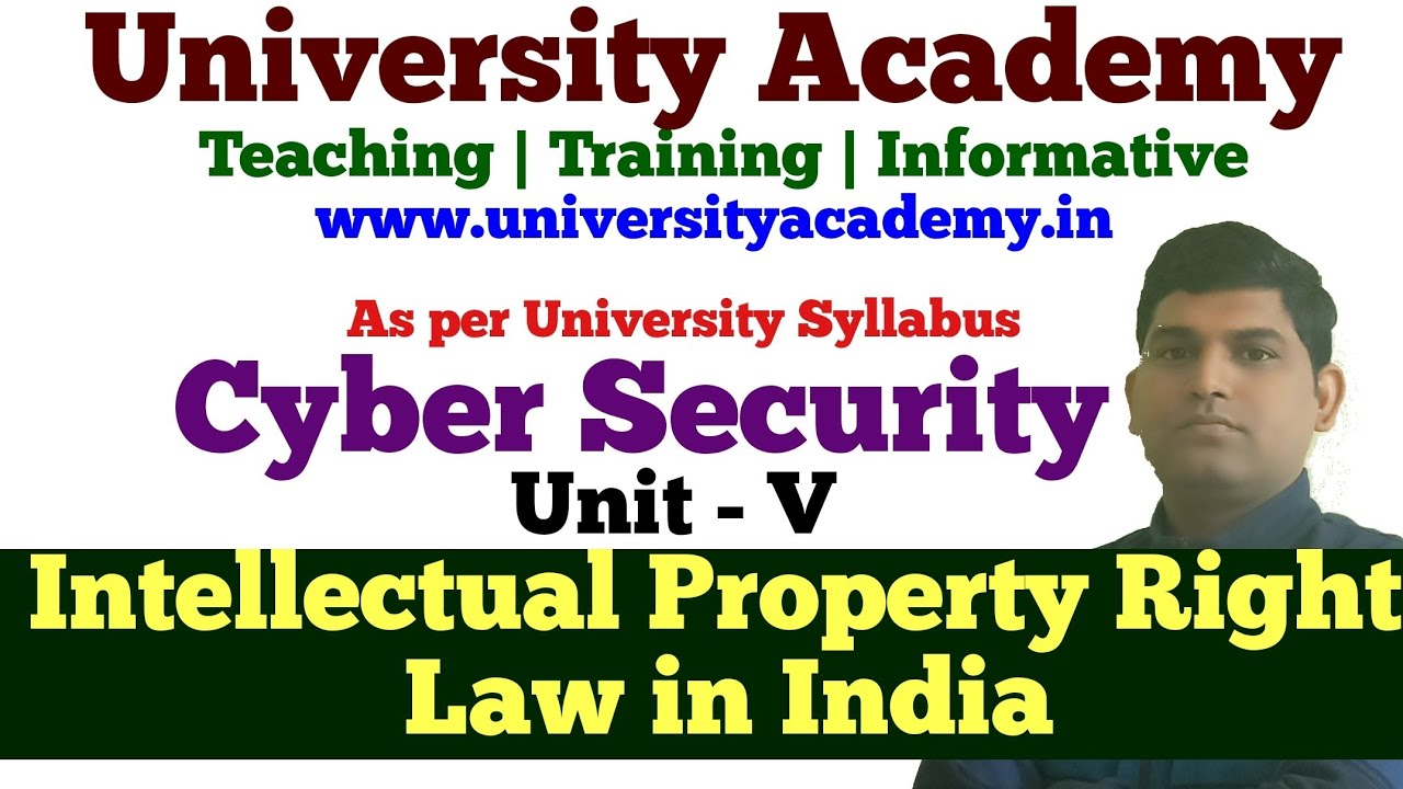 CS29:Intellectual Property Rights Law | Copy Right Law | Patent Law in india |Trademarks Law