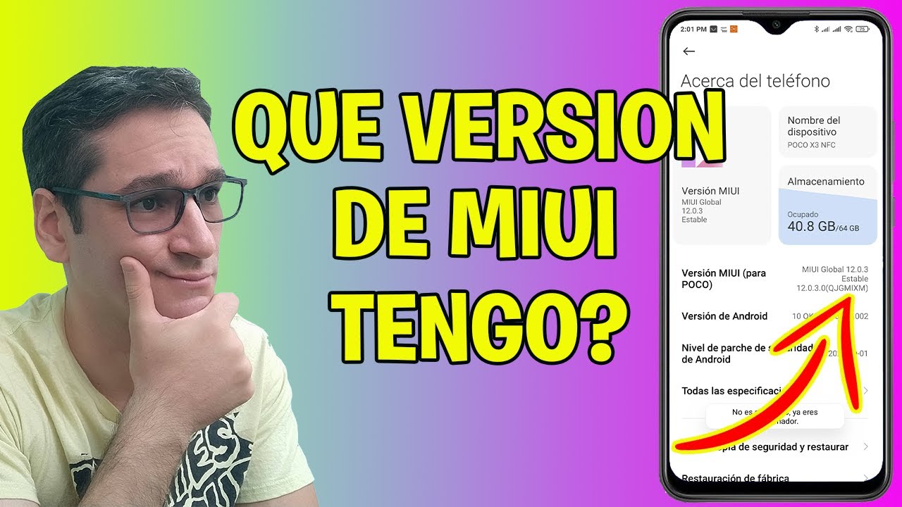 QUE VERSIÓN DE MIUI TENGO?