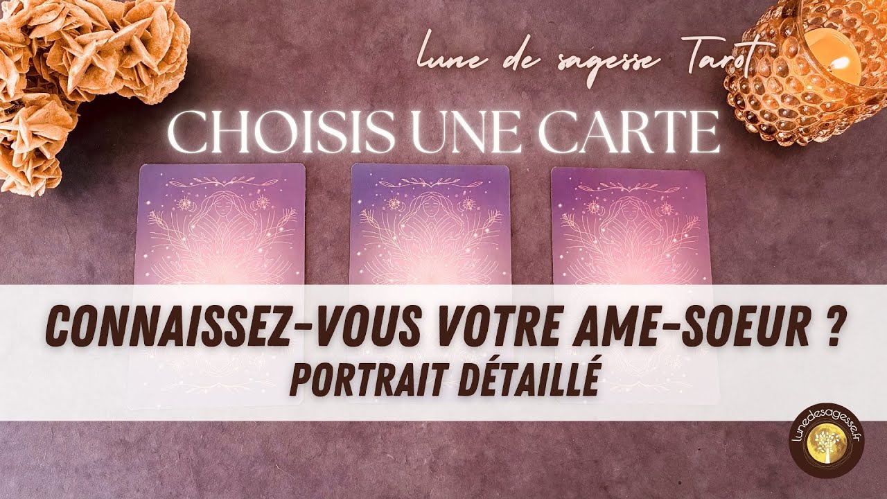 💞 CONNAISSEZ-VOUS VOTRE ÂME-SOEUR - Portrait détaillé 🧐💞 GUIDANCE SENTIMENTALE  🔮 3 CHOIX