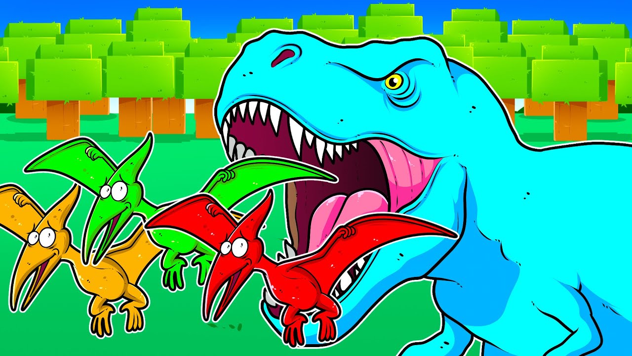 ЖИЗНЬ Динозавра в Minecraft!