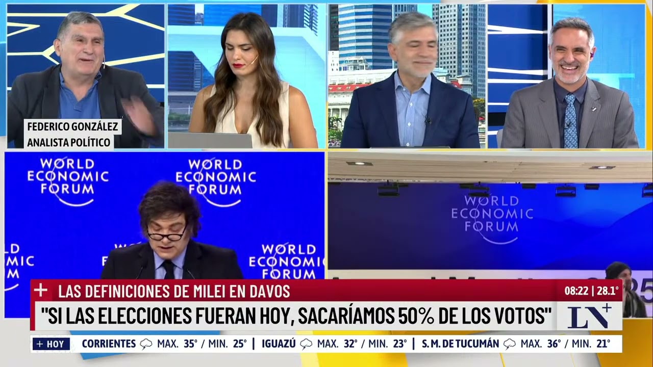 Milei participó del foro económico de Davos: 