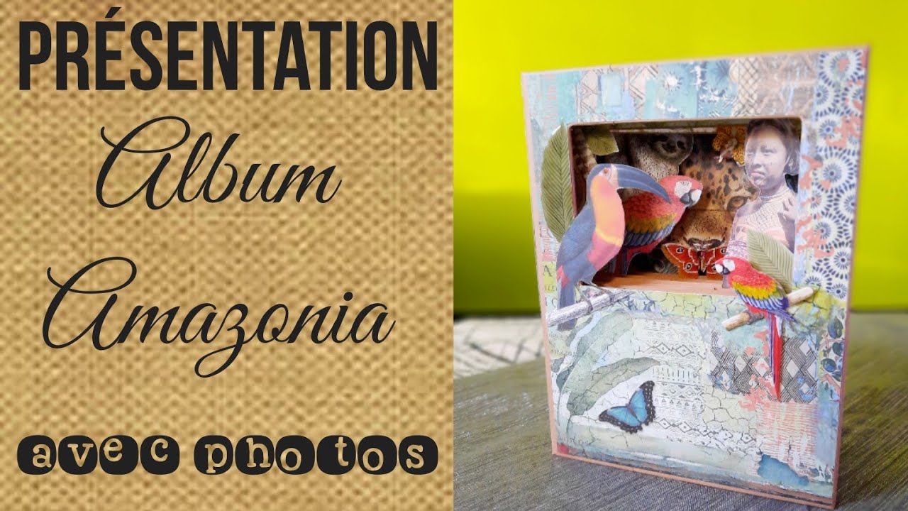 PRESENTATION ALBUM AMAZONIA STAMPERIA | Avec 120 photos | Chat Scrap |