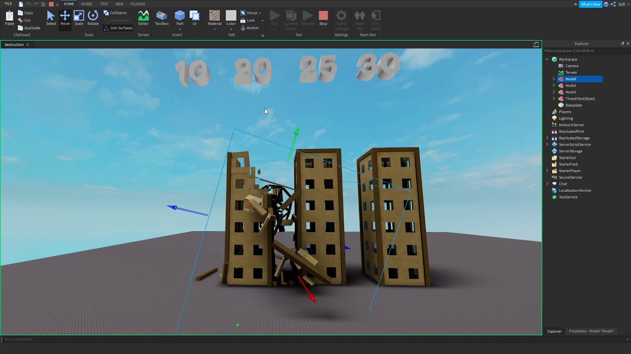 destruction physics